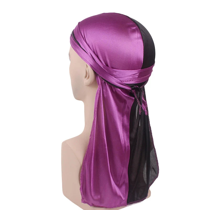 Silky Two-Tone Longtail Durag