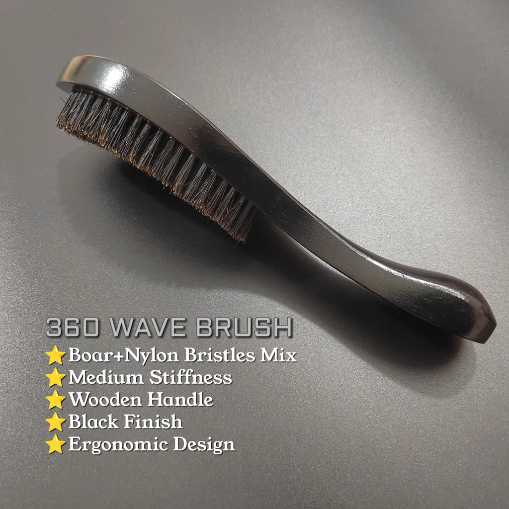 360 Wave Brush & Cap Set
