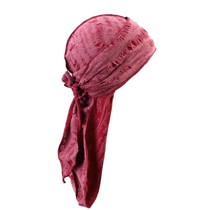 Street Style Distressed Durag