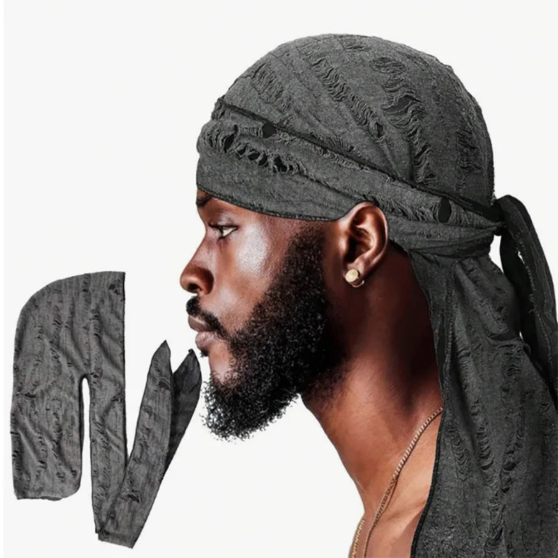 Street Style Distressed Durag