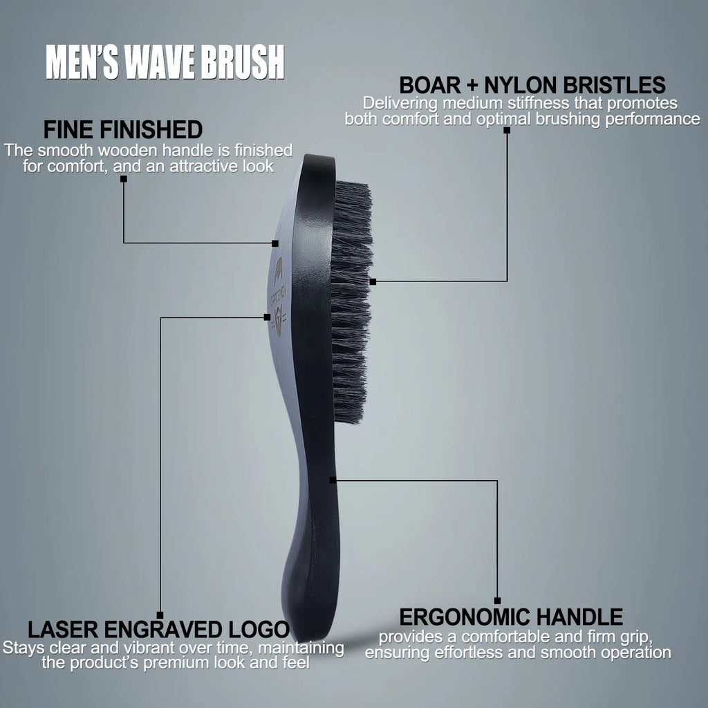 360 Wave Brush & Cap Set