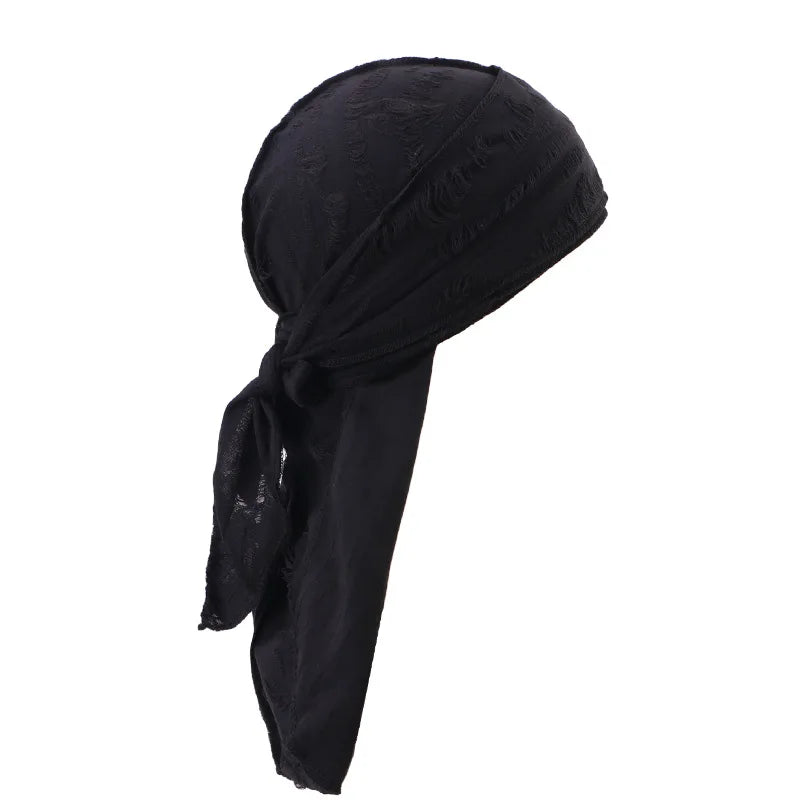 Street Style Distressed Durag