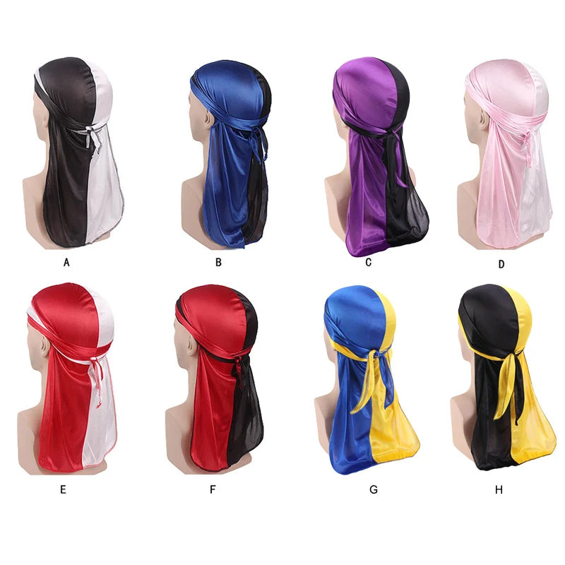 Silky Two-Tone Longtail Durag