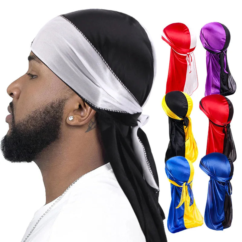 Silky Two-Tone Longtail Durag