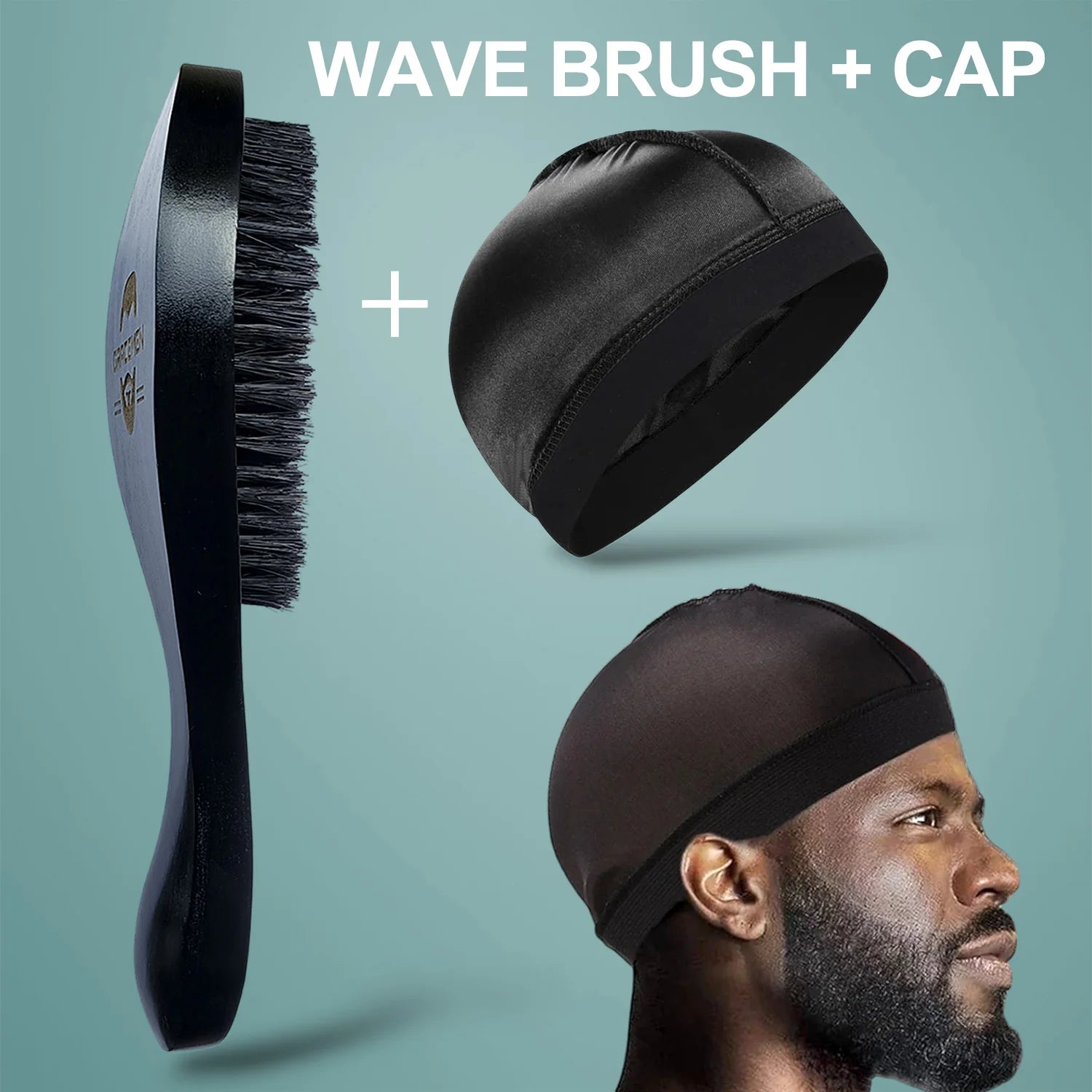 360 Wave Brush & Cap Set